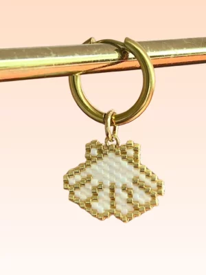 Grigri Coquillage Blanc pour créole