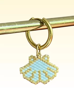 Grigri Coquillage Bleu pour créole